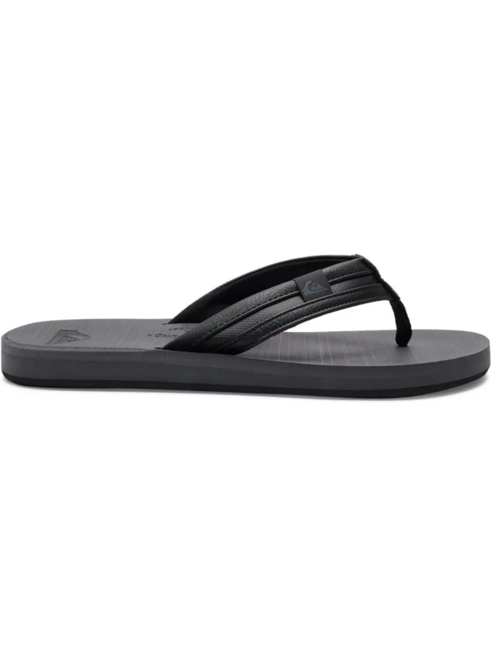 Men's Black Grey Suede Flip Flops Arch Support Athletic Sandals Thong Casual